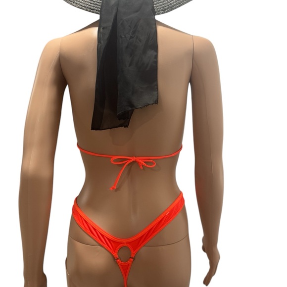 Orange Floral Bikini Set - Picture 3 of 7